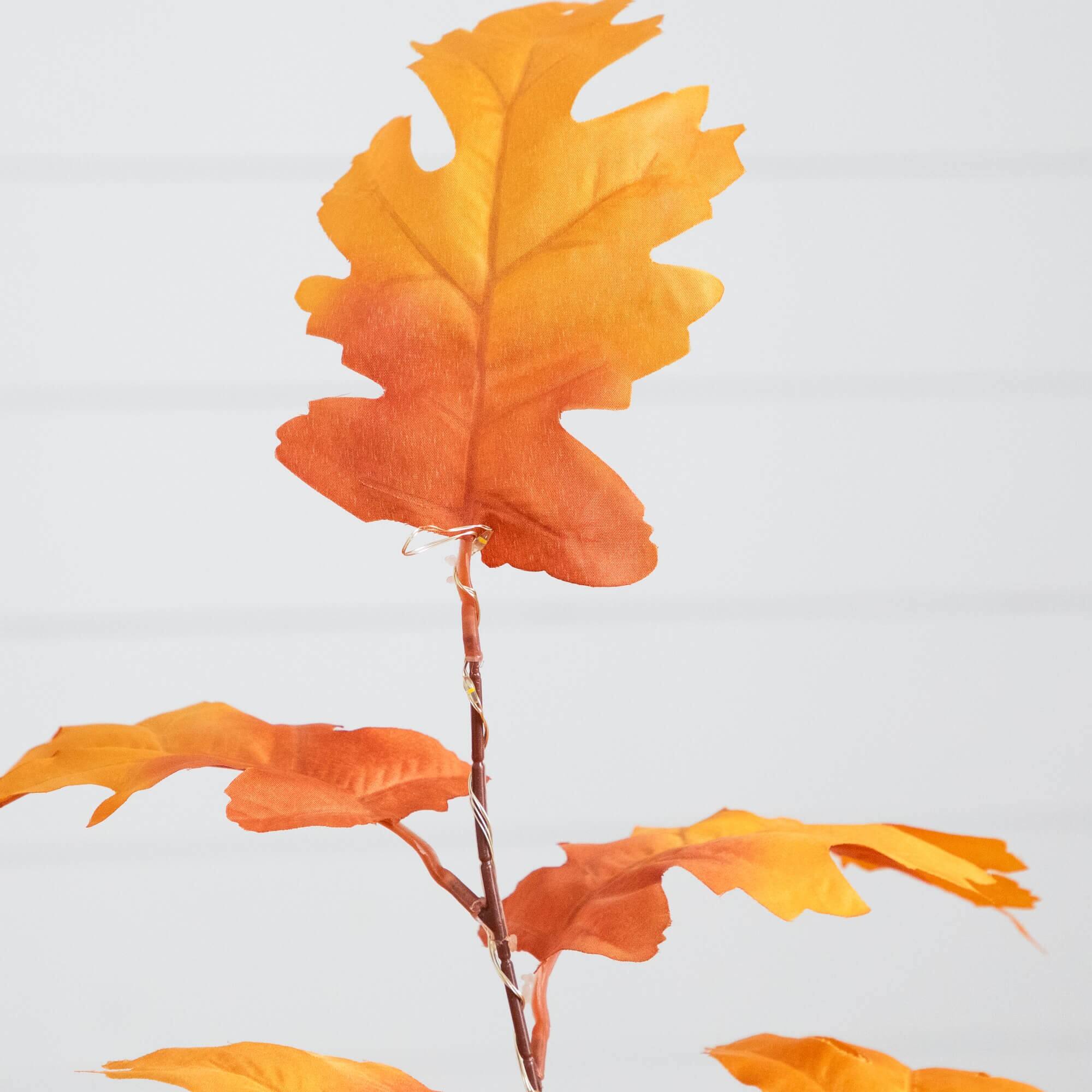 3ft. Pre-Lit Autumn Maple Artificial Fall Tree with 80 Warm White LED Lights